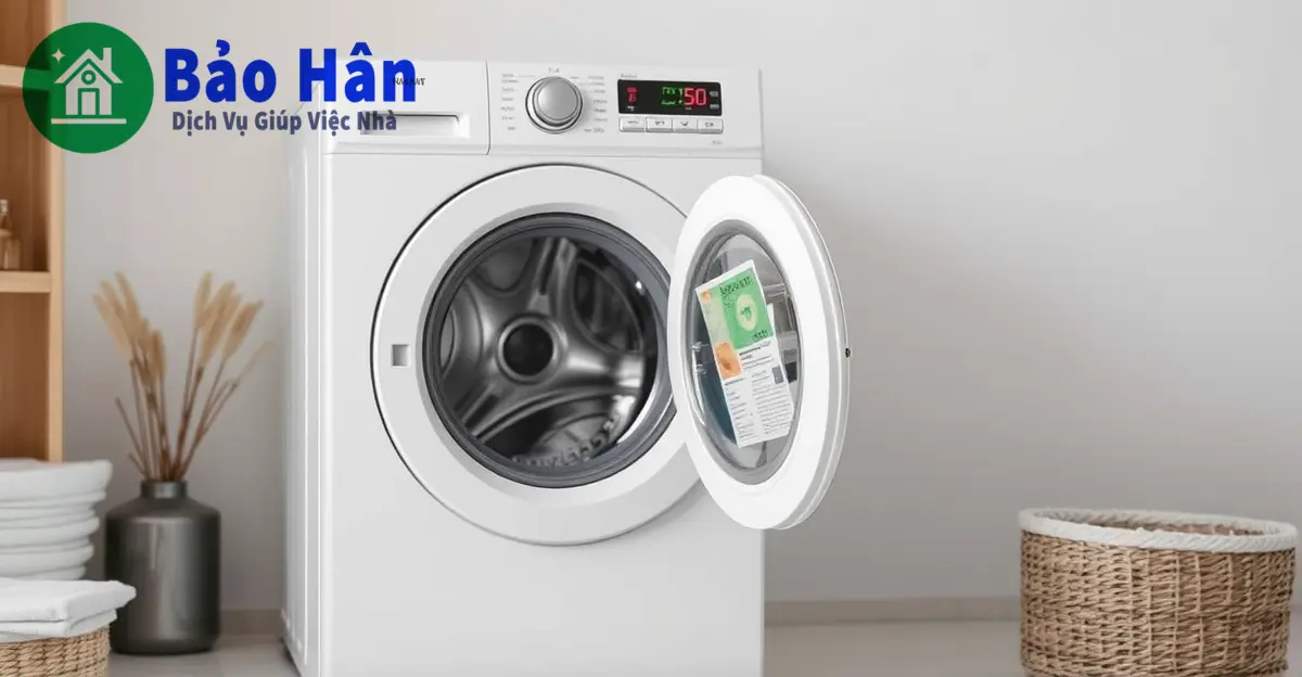 cách vệ sinh máy giặt cửa trước an toàn