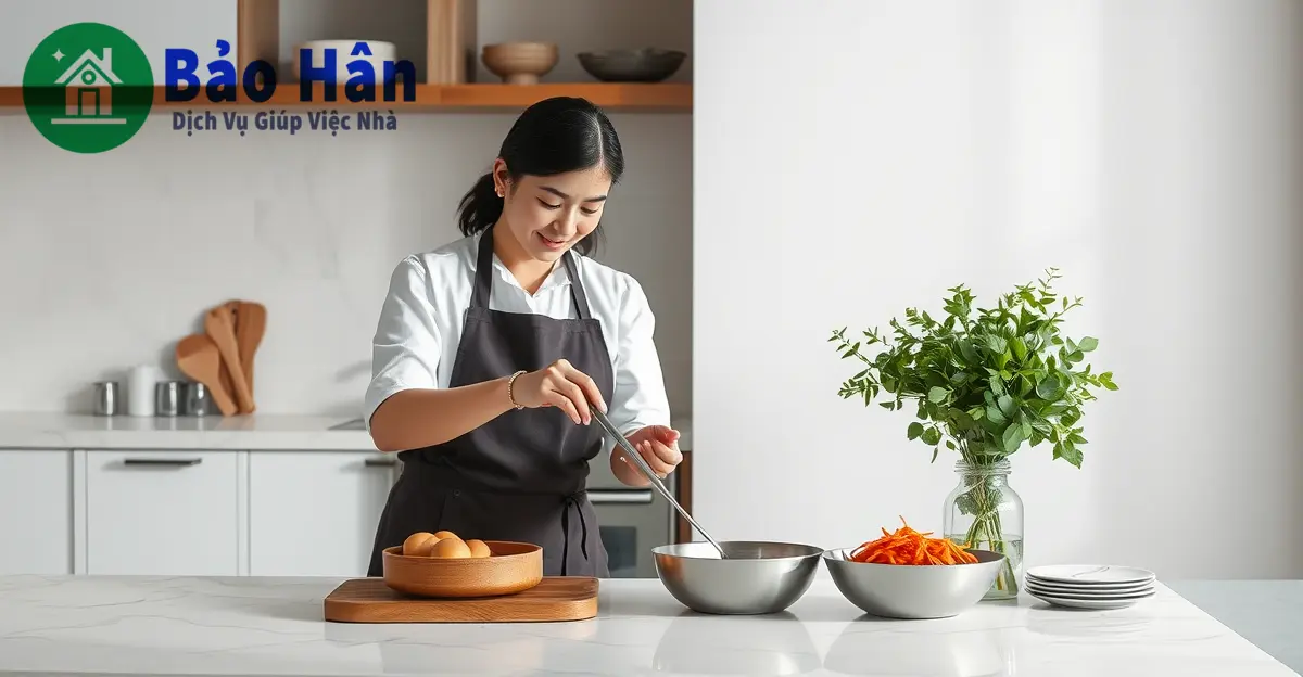 ưu nhược điểm giúp việc kiêm nấu ăn