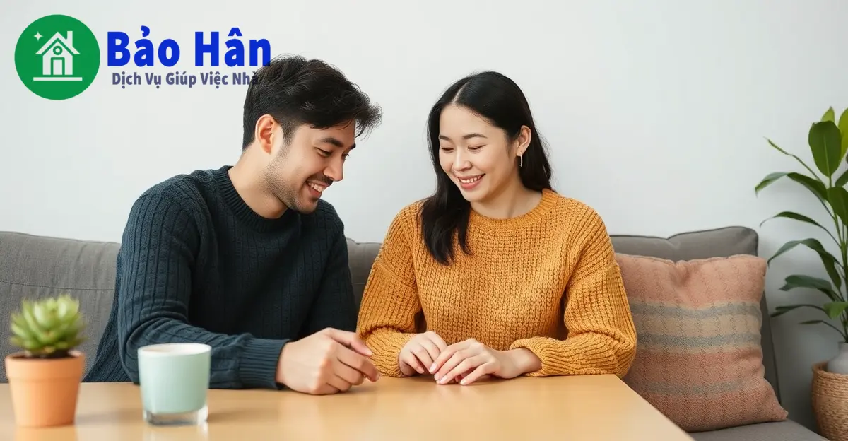 giúp việc nhà cho gia đình trẻ