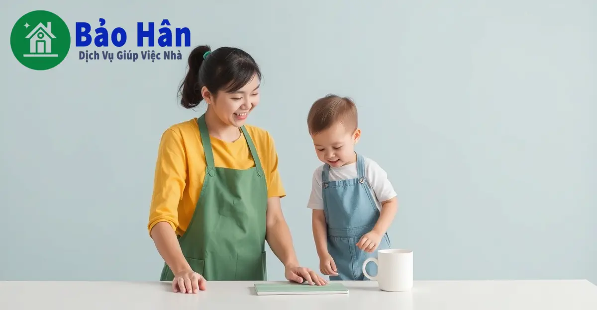 so sánh giúp việc nhà có kinh nghiệm chăm trẻ và không